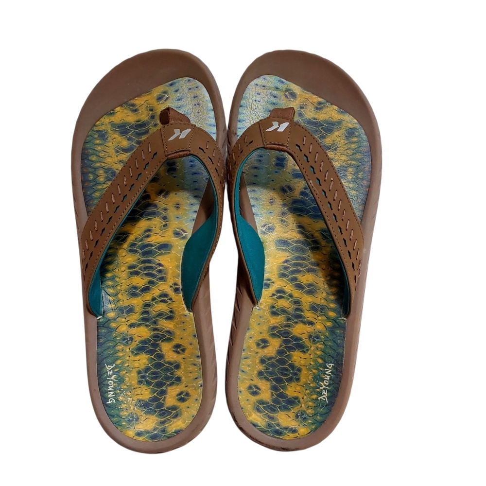 Korkers x De Young Men’s Fish  Flip Flop